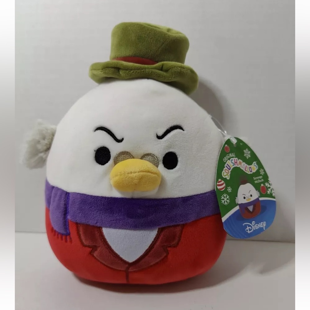 Squishmallows Disney Scrooge McDuck 8 In Christmas Plush Holiday NEW NWT